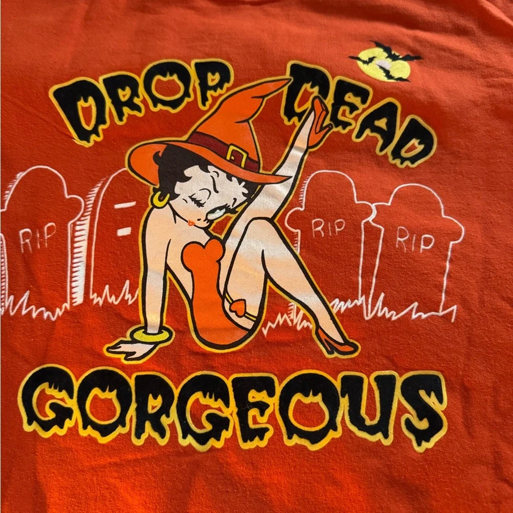Vintage Betty Boop Halloween sweatshirt - Picture 2 of 4